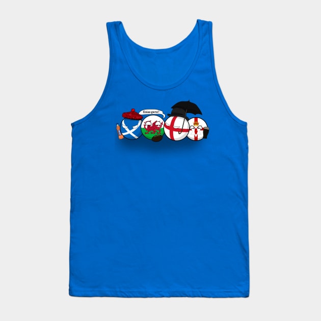 Polandball - Uk Family Portrait Tank Top by DigitalCleo